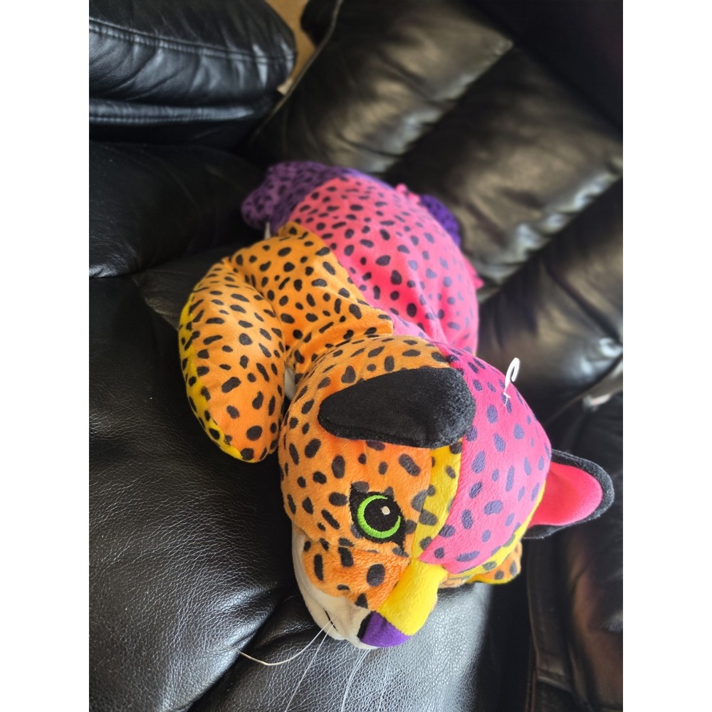 Vintage 1998 Lisa Frank Fantastic Beans Hunter 16" Leopard Plush READ - Picture 5 of 8